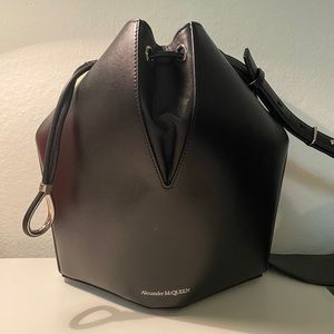 Alexander McQueen Bucket Leather Crossbody Bag